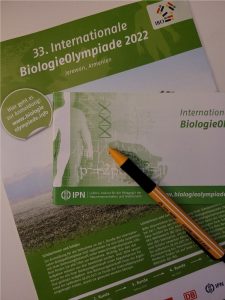 Teilnahme an der 33. Internationalen Biologieolympiade