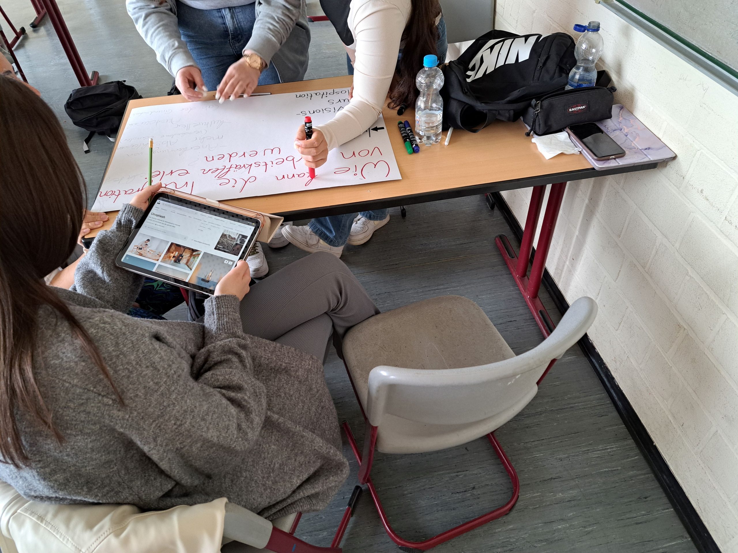 Workshop mit italienischer Studentin zum Thema Arbeitsmigration in Europa an der Lindenauschule