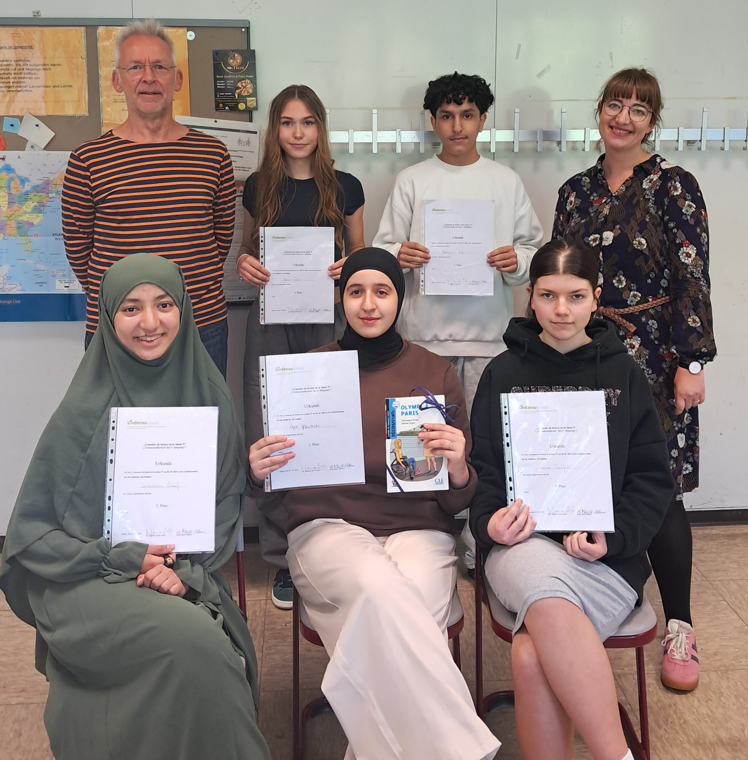 Concours de lecture de la classe 9 à la Lindenauschule