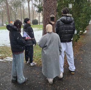 Vogelkästen-Säuberung und Aufräumaktion durch Schülerinnen und Schüler der Lindenauschule